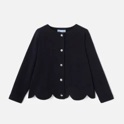 Pull, Sweat Et Cardigan-Jacadi Cardigan en molleton enfant fille - marine MARINE JACADI