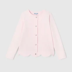 Pull, Sweat Et Cardigan-Jacadi Cardigan en molleton enfant fille - rose poudre ROSE POUDRE JACADI