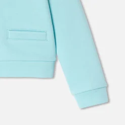 Pull, Sweat Et Cardigan-Jacadi Cardigan en molleton enfant fille - VERT D EAU