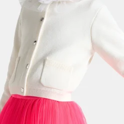 Pull, Sweat Et Cardigan-Jacadi Cardigan enfant fille - blanc doux BLANC DOUX JACADI