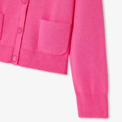 Pull, Sweat Et Cardigan-Jacadi Cardigan enfant fille - FUSCHIA CLAIR