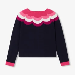 Pull, Sweat Et Cardigan-Jacadi Cardigan enfant fille - lore MARINE/MULTICO