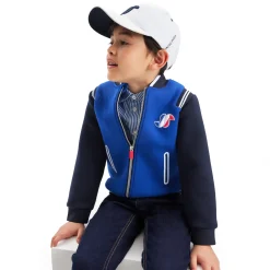 Pull, Sweat Et Cardigan-Jacadi Cardigan esprit Teddy enfant garçon - BLEU FONCE