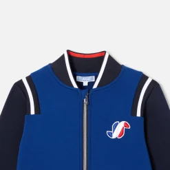 Pull, Sweat Et Cardigan-Jacadi Cardigan esprit Teddy enfant garçon - BLEU FONCE