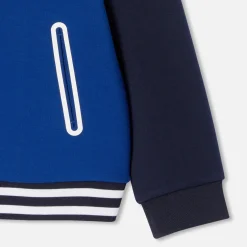 Pull, Sweat Et Cardigan-Jacadi Cardigan esprit Teddy enfant garçon - BLEU FONCE