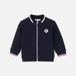 Pull, Sweat Et Cardigan-Jacadi Cardigan zippé bébé garçon - marine MARINE JACADI