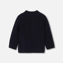 Pull, Sweat Et Cardigan-Jacadi Cardigan zippé bébé garçon - marine MARINE JACADI