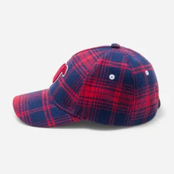 Accessoires-Jacadi Casquette enfant garçon en flanelle - MARINE/ROUGE