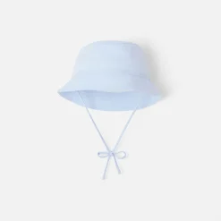 Accessoires-Jacadi Chapeau bébé en Oxford - bleu clair BLEU CLAIR JACADI
