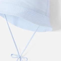Accessoires-Jacadi Chapeau bébé en Oxford - bleu clair BLEU CLAIR JACADI