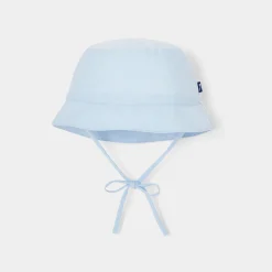 Accessoires-Jacadi Chapeau bébé garçon en Oxford - BLANC/BLEU