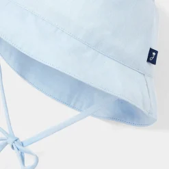 Accessoires-Jacadi Chapeau bébé garçon en Oxford - BLANC/BLEU