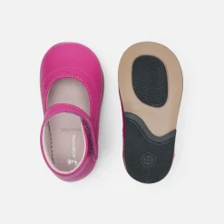 Babies, Charles Ix, Salomés Et Ballerines-Jacadi Charles IX bébé fille en cuir verni - ROSE