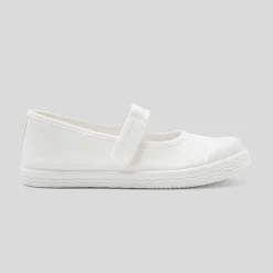Chaussures En Toiles|Babies, Charles Ix, Salomés Et Ballerines-Jacadi Charles IX en toile enfant fille - blanc BLANC JACADI