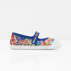 Chaussures-Jacadi Charles IX en toile enfant fille - lore MULTICO