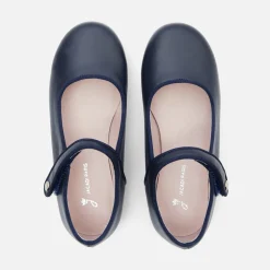 Babies, Charles Ix, Salomés Et Ballerines|Chaussures-Jacadi Charles IX enfant fille en cuir lisse - marine MARINE JACADI