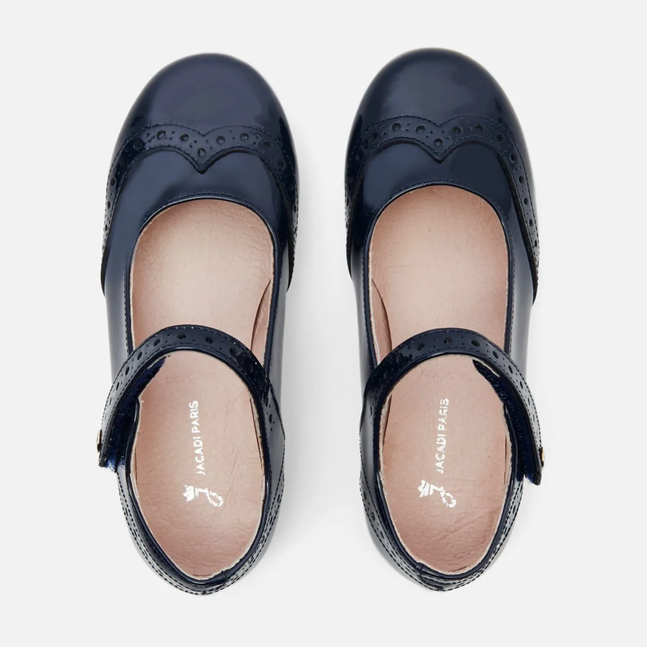 Babies, Charles Ix, Salomés Et Ballerines|Chaussures-Jacadi Charles IX enfant fille en cuir verni - marine MARINE JACADI