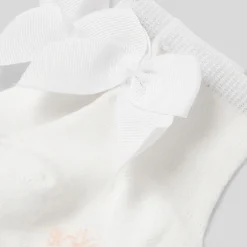 Accessoires-Jacadi Chaussettes bébé fille à nœud - blanc BLANC JACADI