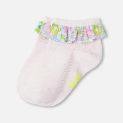 Accessoires-Jacadi Chaussettes bébé fille à volants - rose pale ROSE PALE JACADI