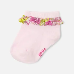 Accessoires-Jacadi Chaussettes bébé fille à volant - lore MULTICO
