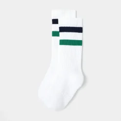 Accessoires|Accessoires-Jacadi Chaussettes de sport enfant - lore BLANC/MULTICO