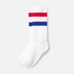 Accessoires|Accessoires-Jacadi Chaussettes de sport enfant - MARINE/ROUGE
