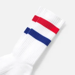 Accessoires|Accessoires-Jacadi Chaussettes de sport enfant - MARINE/ROUGE