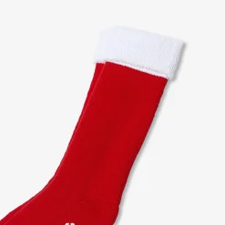 Accessoires-Jacadi Chaussettes d’intérieur en bouclettes - BLANC/ROUGE