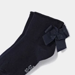 Accessoires-Jacadi Chaussettes enfant fille à nœud - marine MARINE JACADI