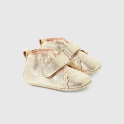 Chaussons|Chaussures-Jacadi Chaussons bébé fille - OR