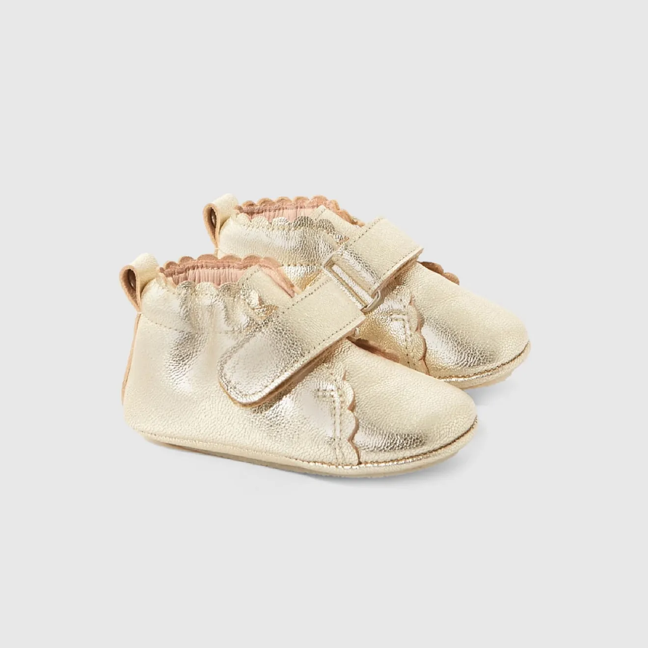 Chaussons|Chaussures-Jacadi Chaussons bébé fille - OR