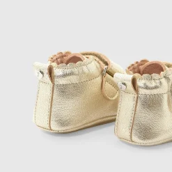 Chaussons|Chaussures-Jacadi Chaussons bébé fille - OR