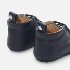 Chaussons|Chaussures-Jacadi Chaussons bébé garçon en cuir - marine MARINE JACADI