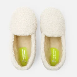 Chaussons|Chaussures En Toiles-Jacadi Chaussons en sherpa enfant fille - ECRU/BEIGE