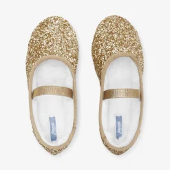 Chaussures|Chaussons-Jacadi Chaussons fourrés enfant fille - OR