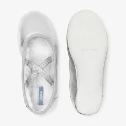 Chaussons|Chaussures En Toiles-Jacadi Chaussons fourrés enfant fille - ARGENT
