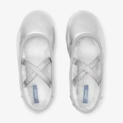 Chaussons|Chaussures En Toiles-Jacadi Chaussons fourrés enfant fille - ARGENT