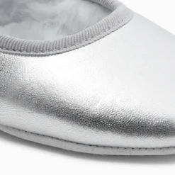 Chaussons|Chaussures En Toiles-Jacadi Chaussons fourrés enfant fille - ARGENT