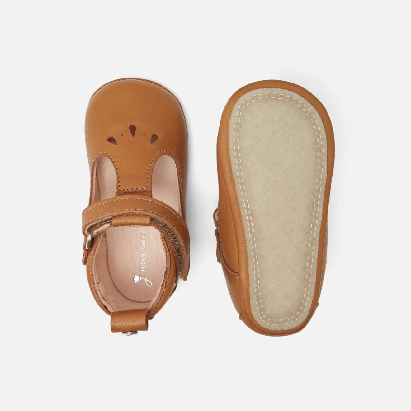 Chaussons|Chaussons-Jacadi Chaussons souples salomés bébé - NATUREL