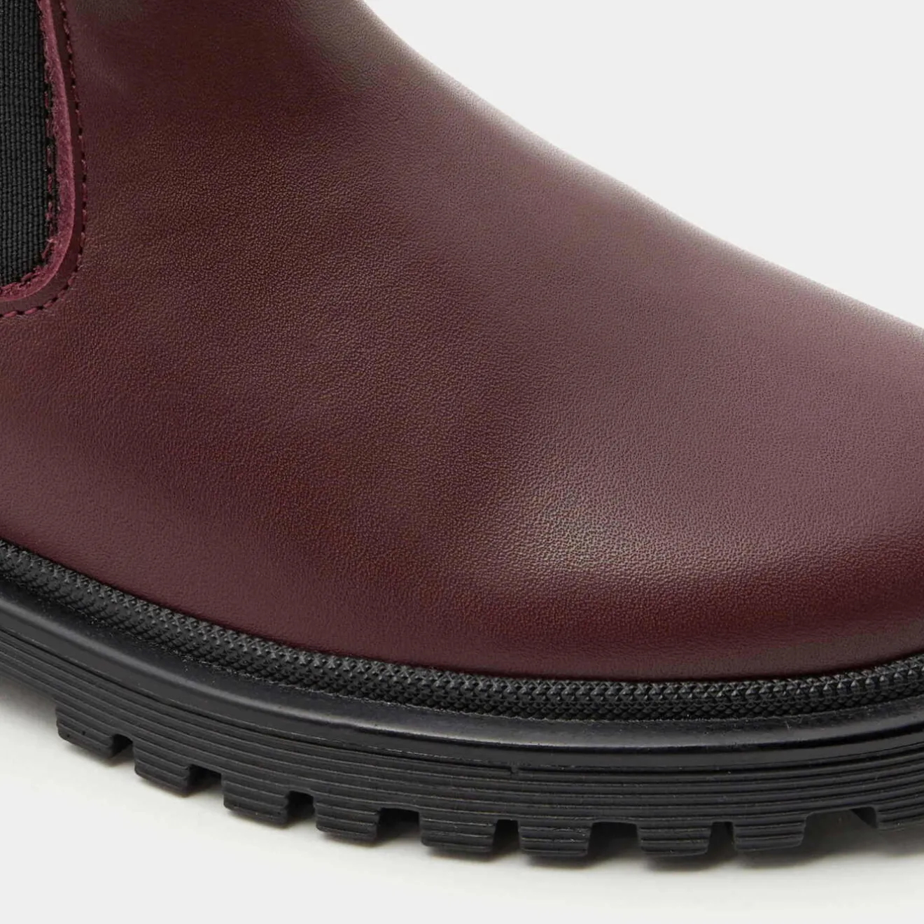 Boots Et Botillons|Chaussures-Jacadi Chelsea boots enfant fille en cuir lisse - BORDEAUX