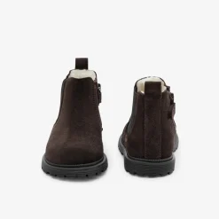 Boots Et Bottillons|Chaussures Fourrées-Jacadi Chelsea boots fourrées bébé garçon - MARRON