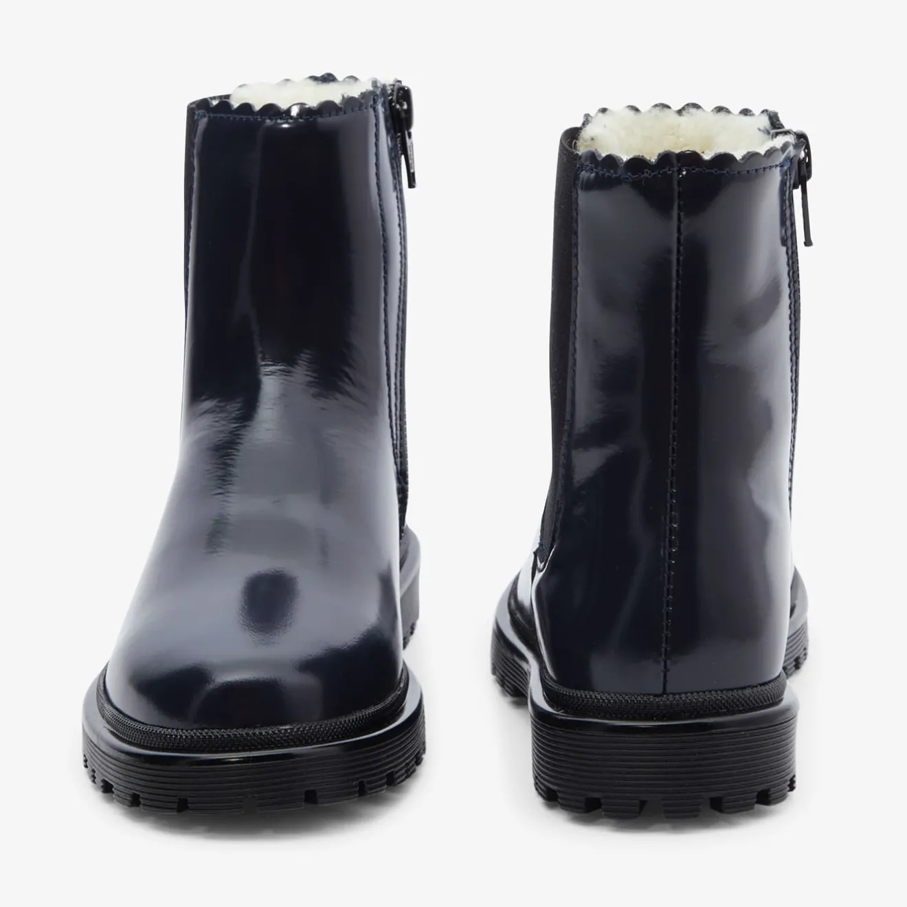 Chaussures Fourrées|Boots Et Botillons-Jacadi Chelsea boots fourrées enfant fille - marine MARINE JACADI