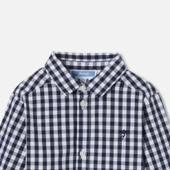 Chemise-Jacadi Chemise à carreaux bébé garçon - BLANC/MARINE