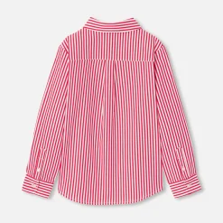 Chemise-Jacadi Chemise enfant garçon en popeline rayée - BLANC/ROUGE