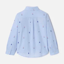 Chemise-Jacadi Chemise enfant garçon motifs parisiens - bleu clair BLEU CLAIR JACADI