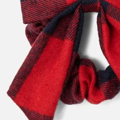 Accessoires-Jacadi Chouchou enfant fille en flanelle - MARINE/ROUGE