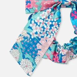 Accessoires-Jacadi Chouchou enfant fille Liberty - ROSE/VERT