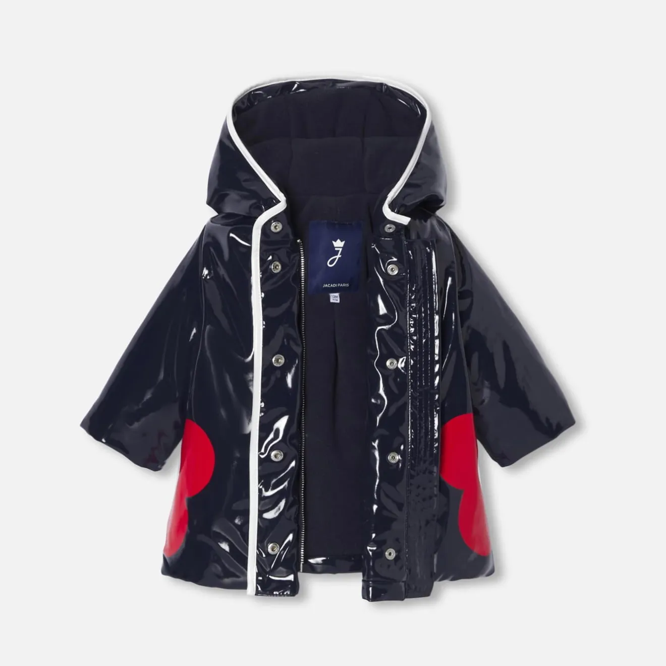 Manteaux, Vestes Et Combi Pilote-Jacadi Ciré bébé fille vernis - marine MARINE JACADI