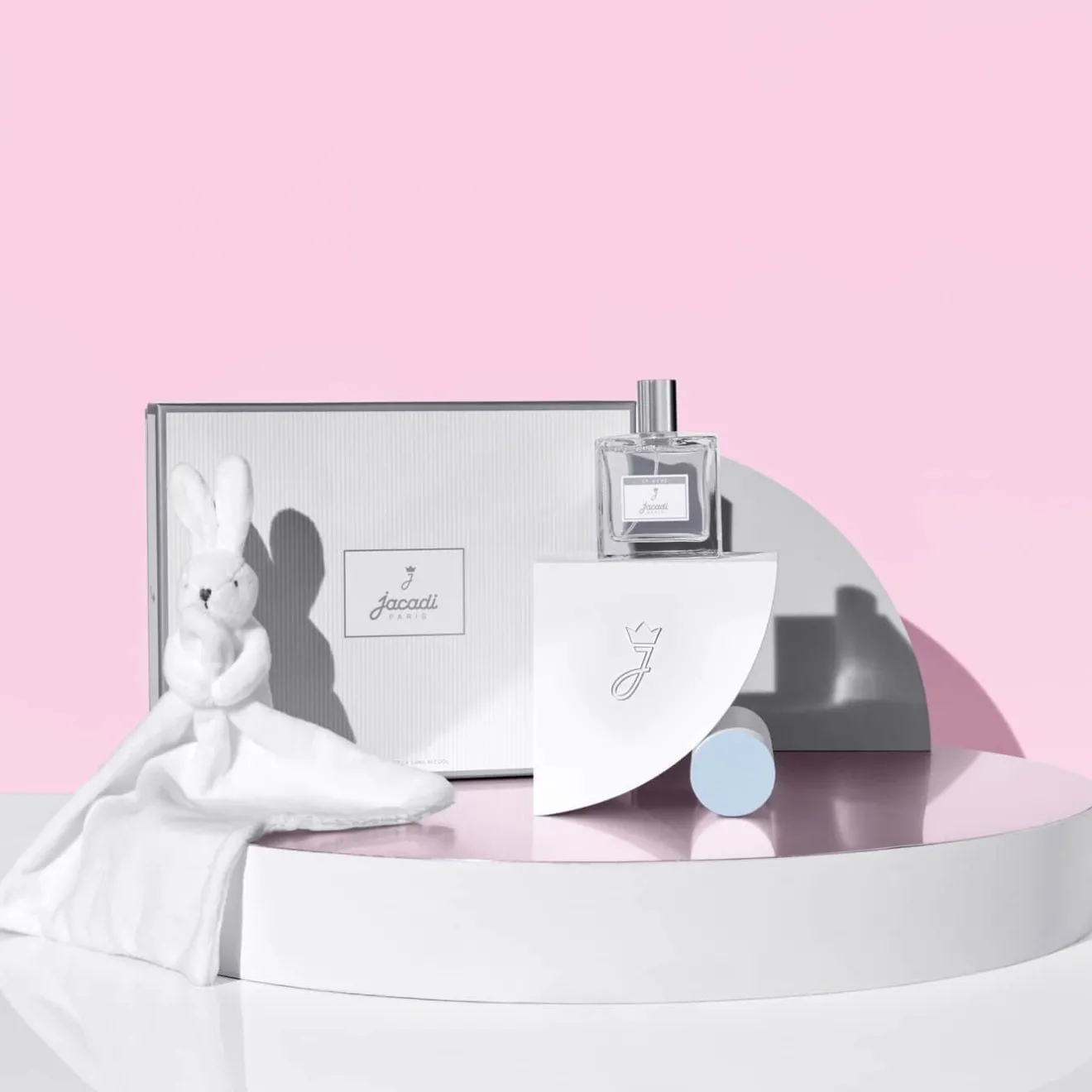 Eaux Parfumées|Parfums Et Soins-Jacadi Coffret bébé doudou et Eau de senteur 100 ml BLANC/GRIS