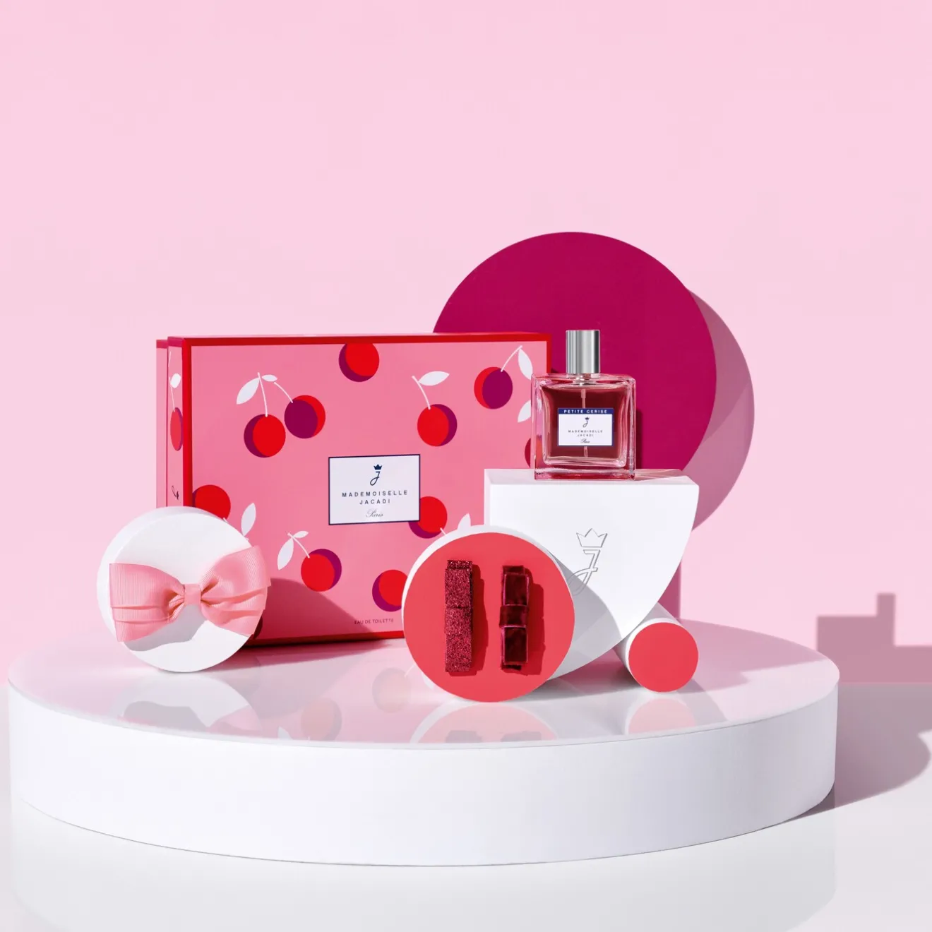 Les Coffrets|Eaux Parfumées-Jacadi Coffret Mademoiselle Petite Cerise 100 ml ROSE/MULTICO
